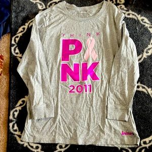 Think pink breast cancer shirt